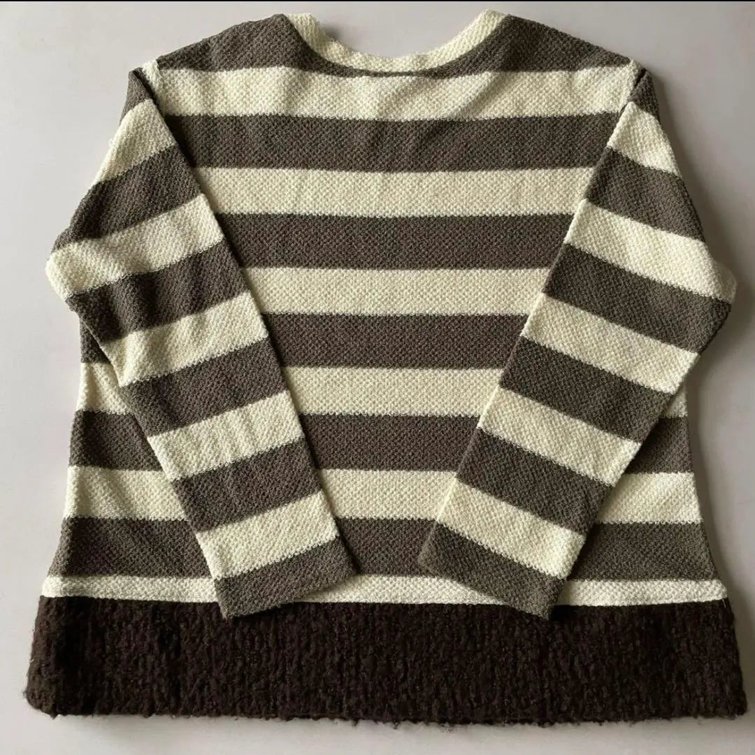 Simple Life SIMPLE LIFE Striped Knit Sweater Long Sleeve