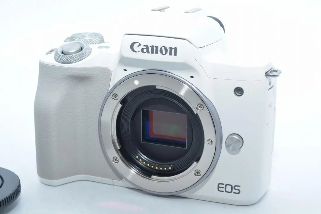 Kit de doble lente para Canon EOS Kiss M2, color blanco