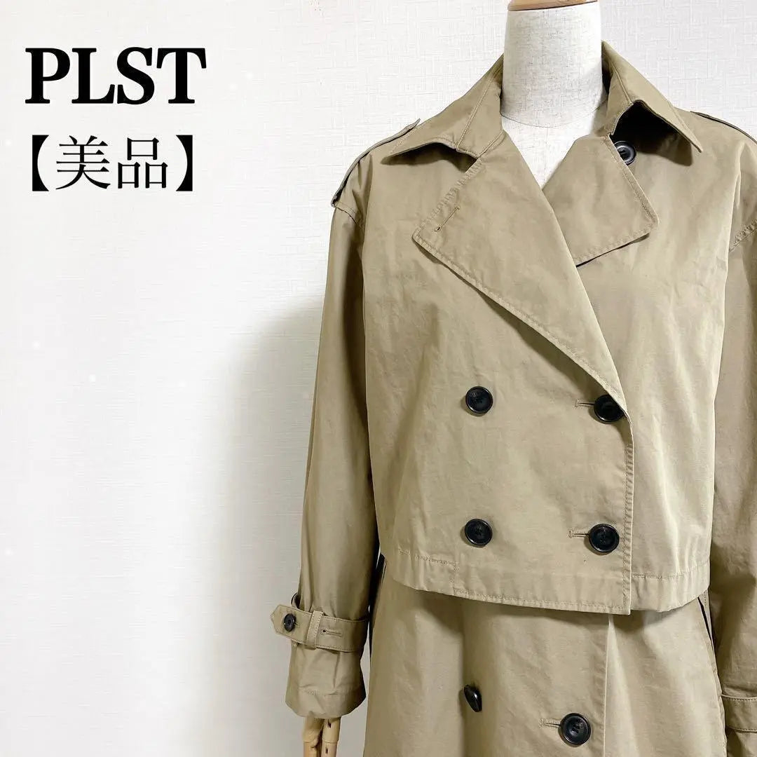 [Good condition] Plaste◎3way Multi-trench coat Short jacket Long gilet S