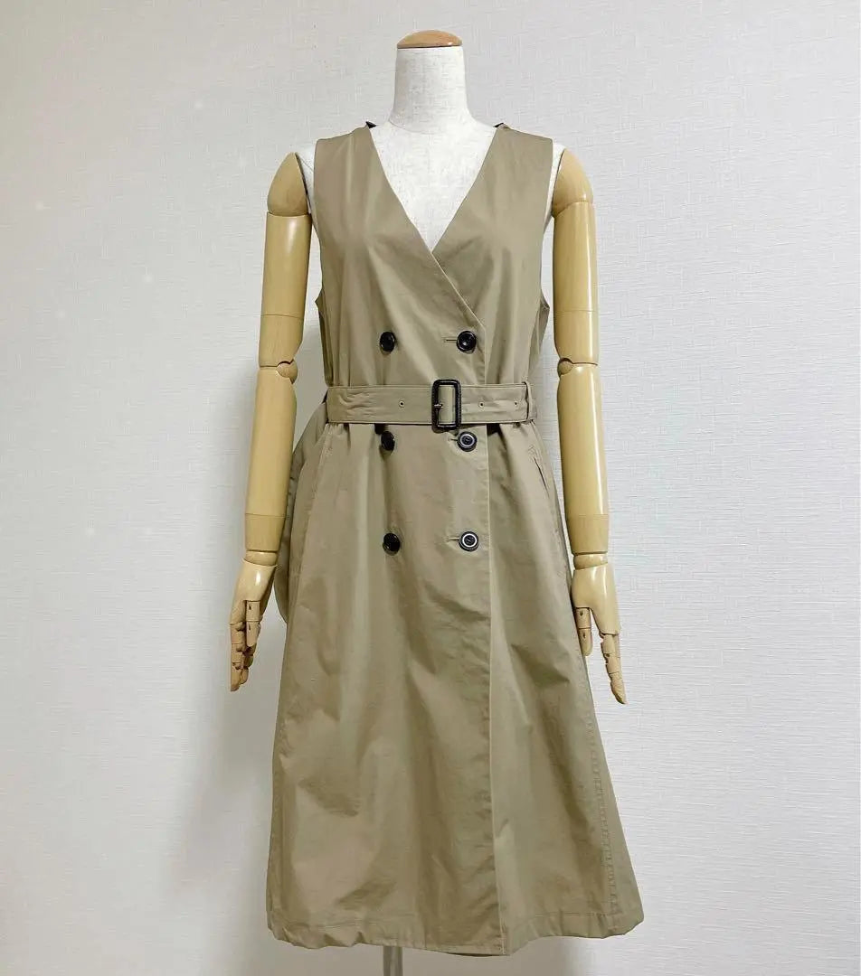 [Good condition] Plaste◎3way Multi-trench coat Short jacket Long gilet S