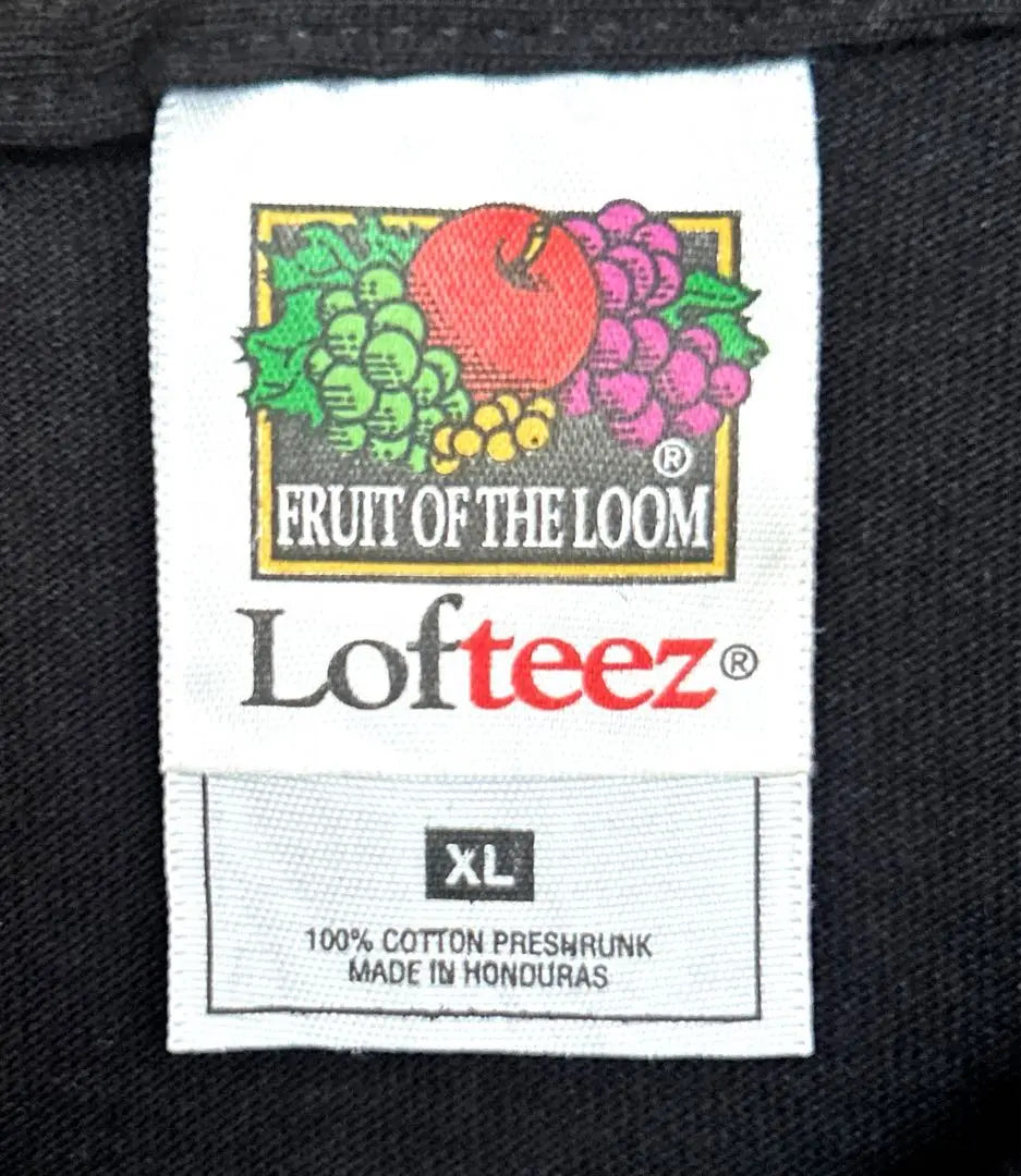 [FRUIT OF THE LOOM] Lofteez T-shirt, loose dowel, black, XL