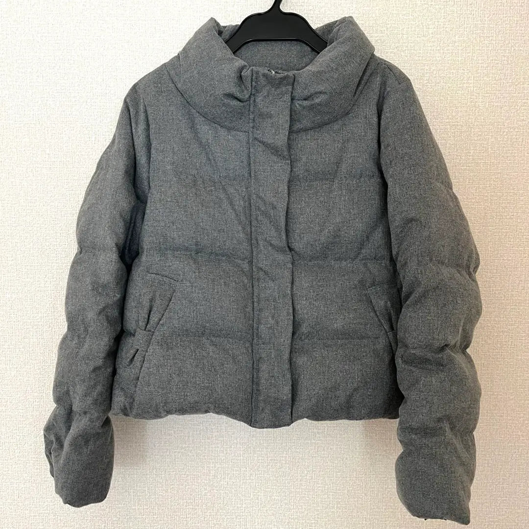 Good condition★ Women's down jacket, outerwear, gray, cold weather wear