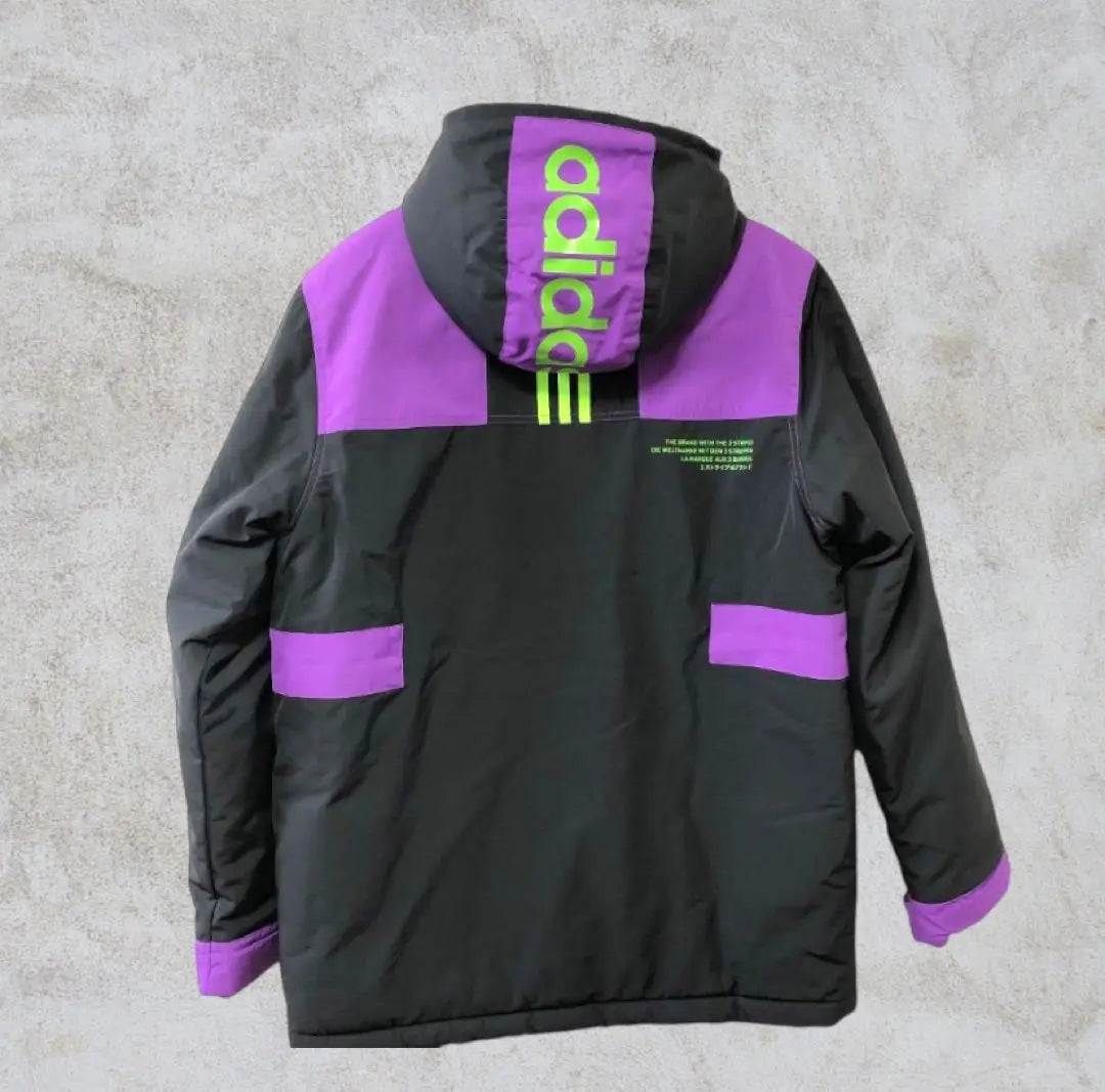 [Raro] adidas Graphic Quilted Jacket Drawcord TEC | 【希少】adidas グラフィック パデッドジャケット ドローコード TEC