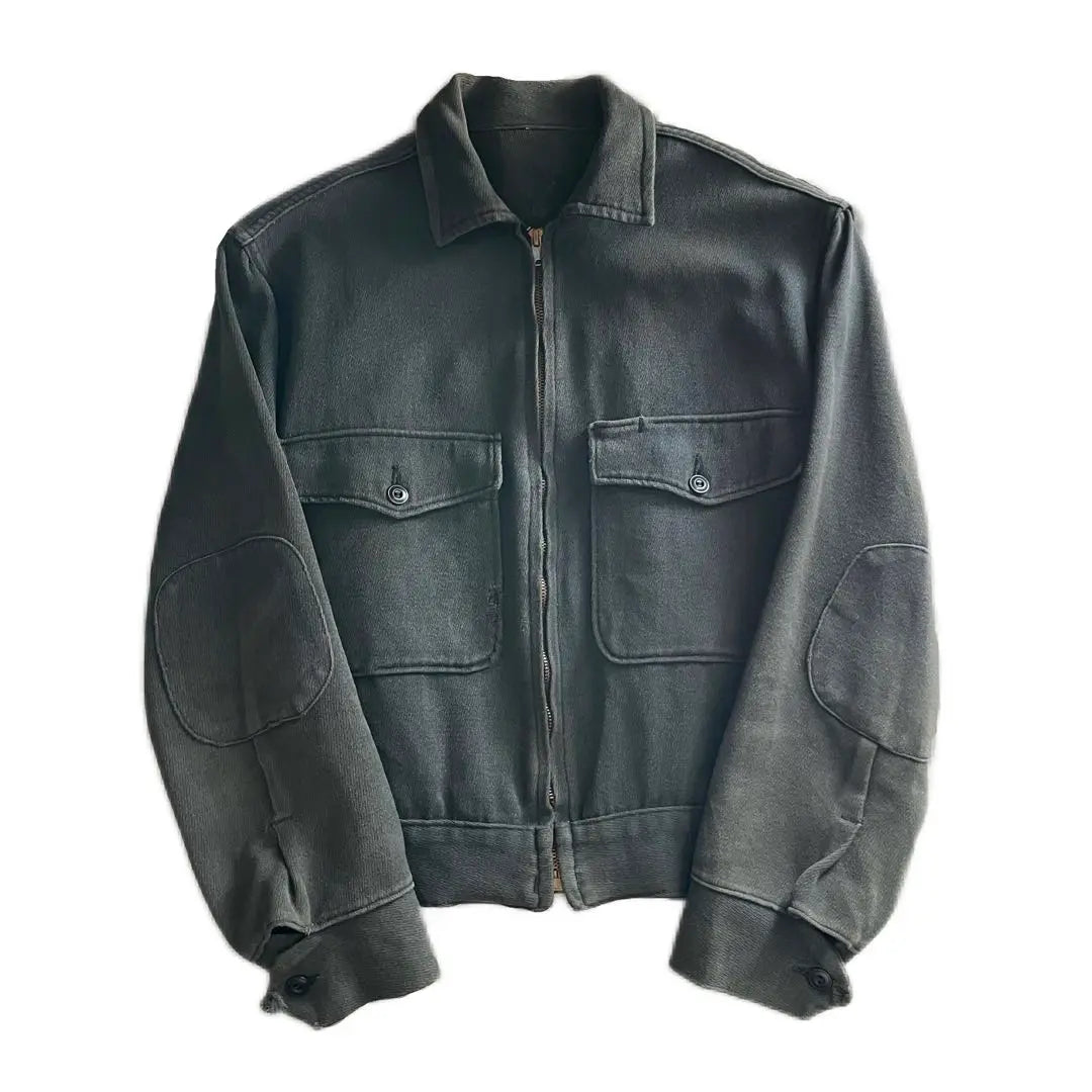 50s~ Whipcord Work Jacket Faded Black