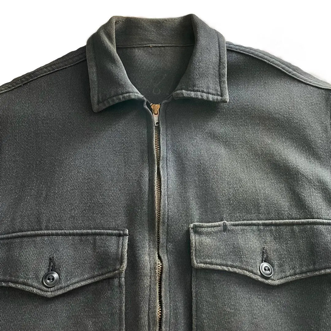 50s~ Whipcord Work Jacket Faded Black