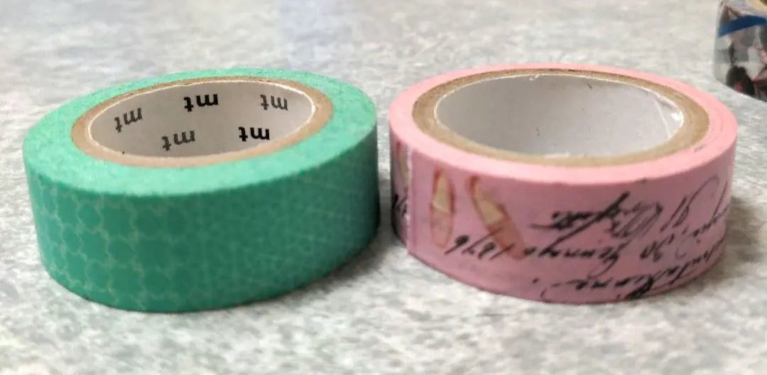 Masking tape set of 6 Masking tape Pink Green Geometric pattern BGM mt