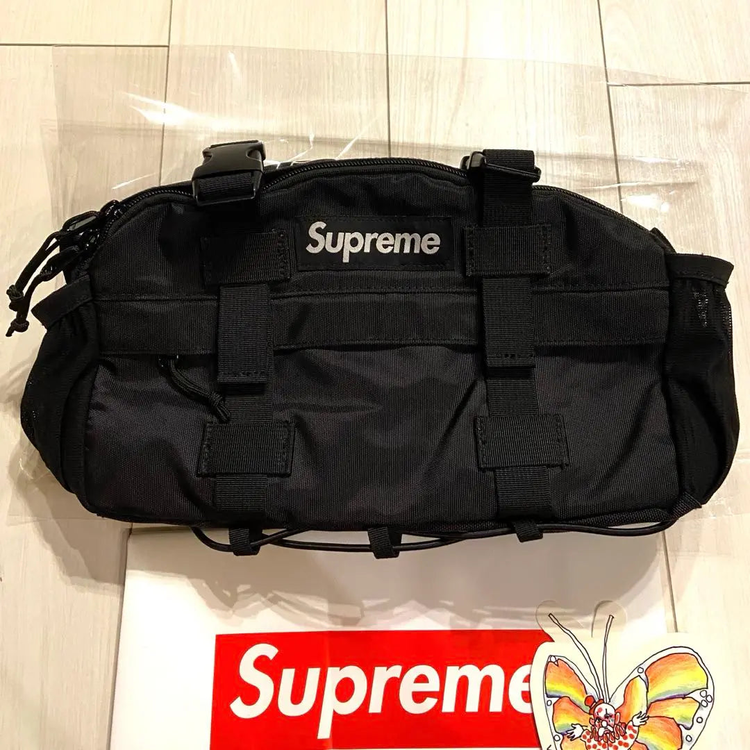 [Extremely beautiful] Supreme 19FW Waist Bag Black