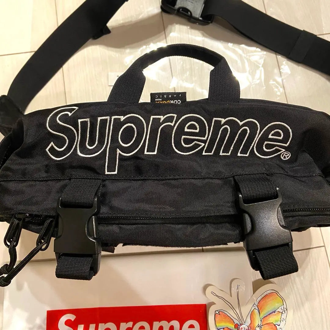 [Extremely beautiful] Supreme 19FW Waist Bag Black