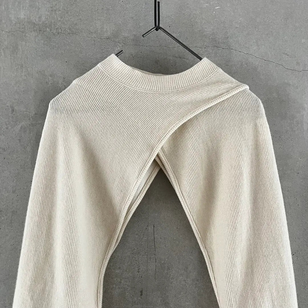 MAISON SPECIAL Short Arm Knit Tops | MAISON SPECIALメゾンスペシャル　ショートアームニットトップス