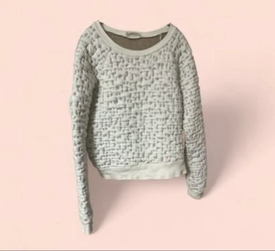 COKLUCH White Knit Sweater S