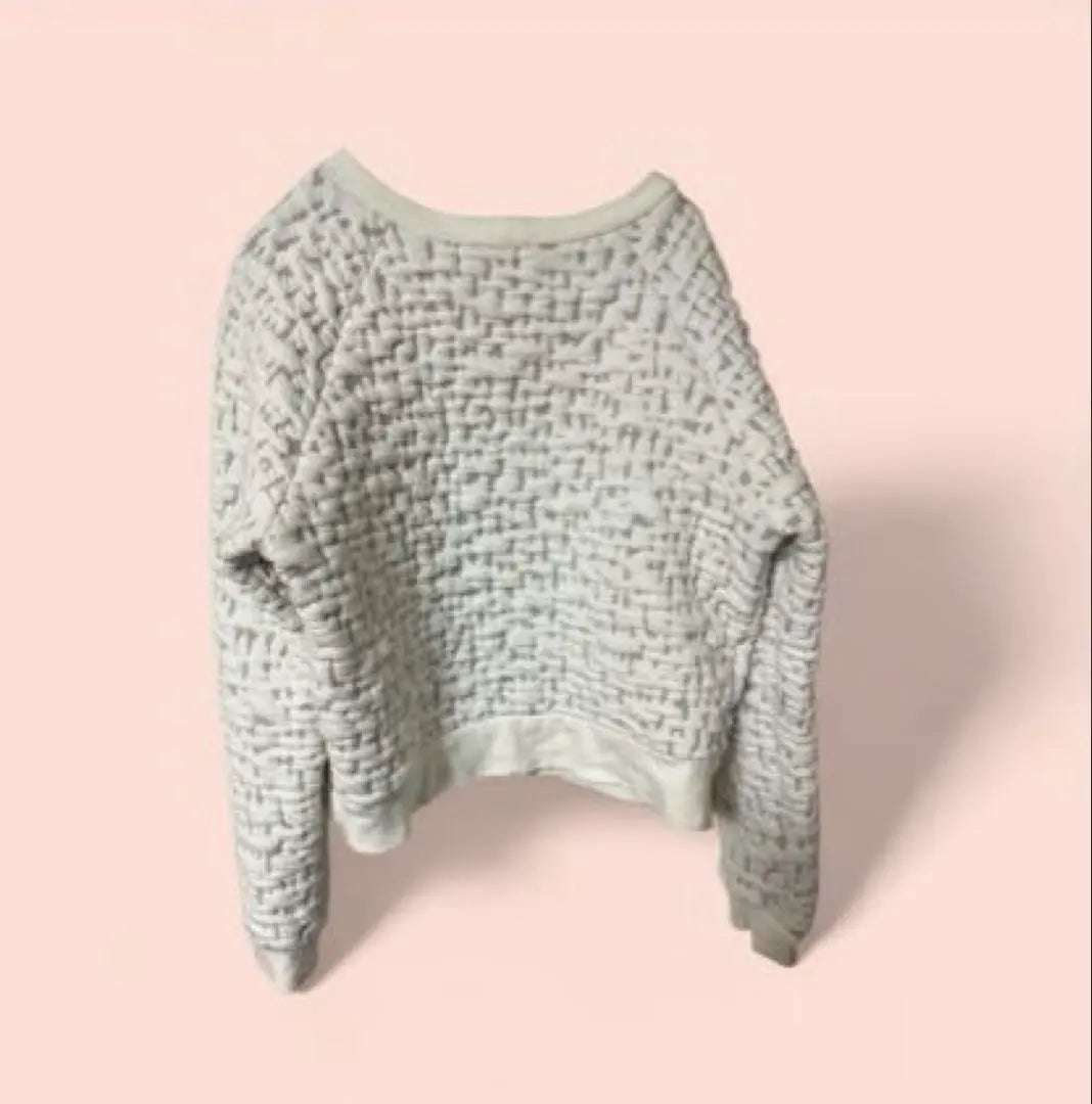 COKLUCH White Knit Sweater S