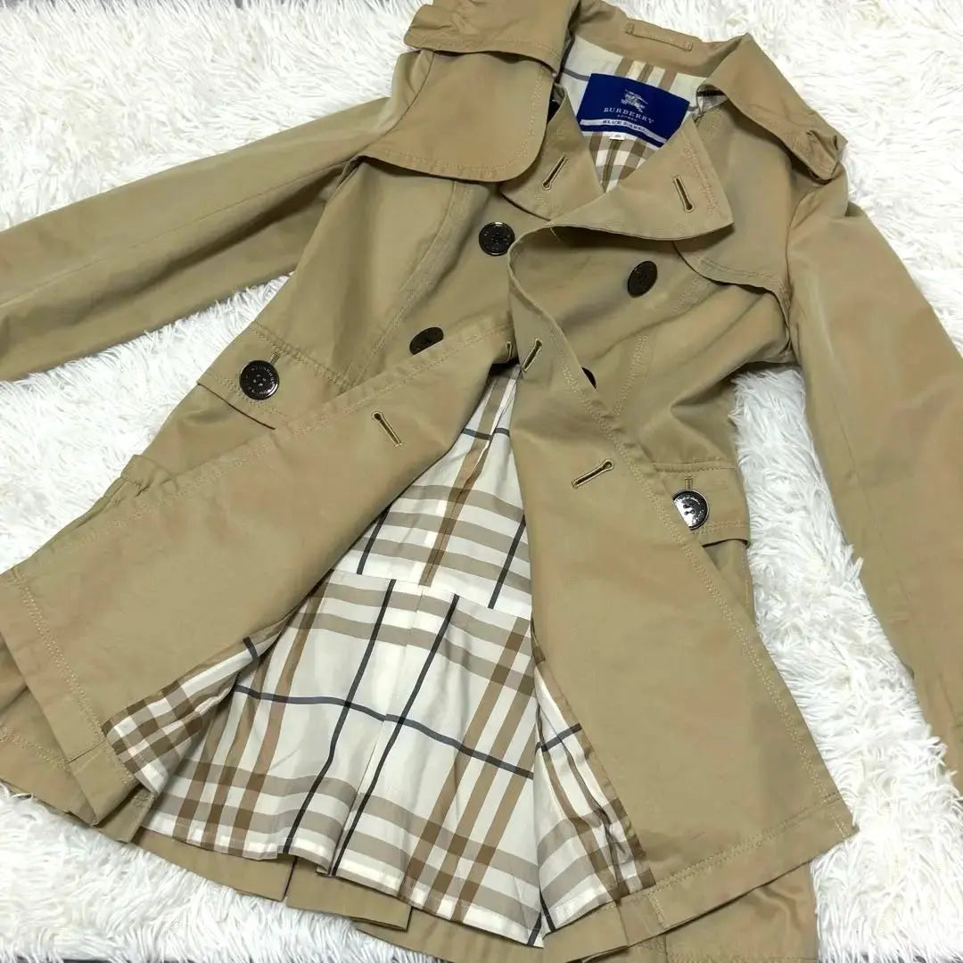 Burberry Blue Label Trench Coat Abrigo corto 38 M Novachk | バーバリーブルーレーベル トレンチコート ショートコート 38 Mノバチェック