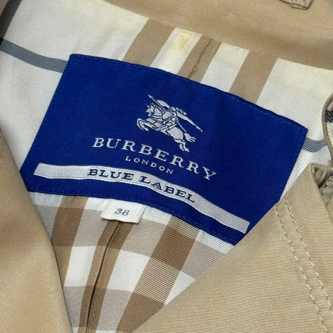 Burberry Blue Label Trench Coat Abrigo corto 38 M Novachk | バーバリーブルーレーベル トレンチコート ショートコート 38 Mノバチェック