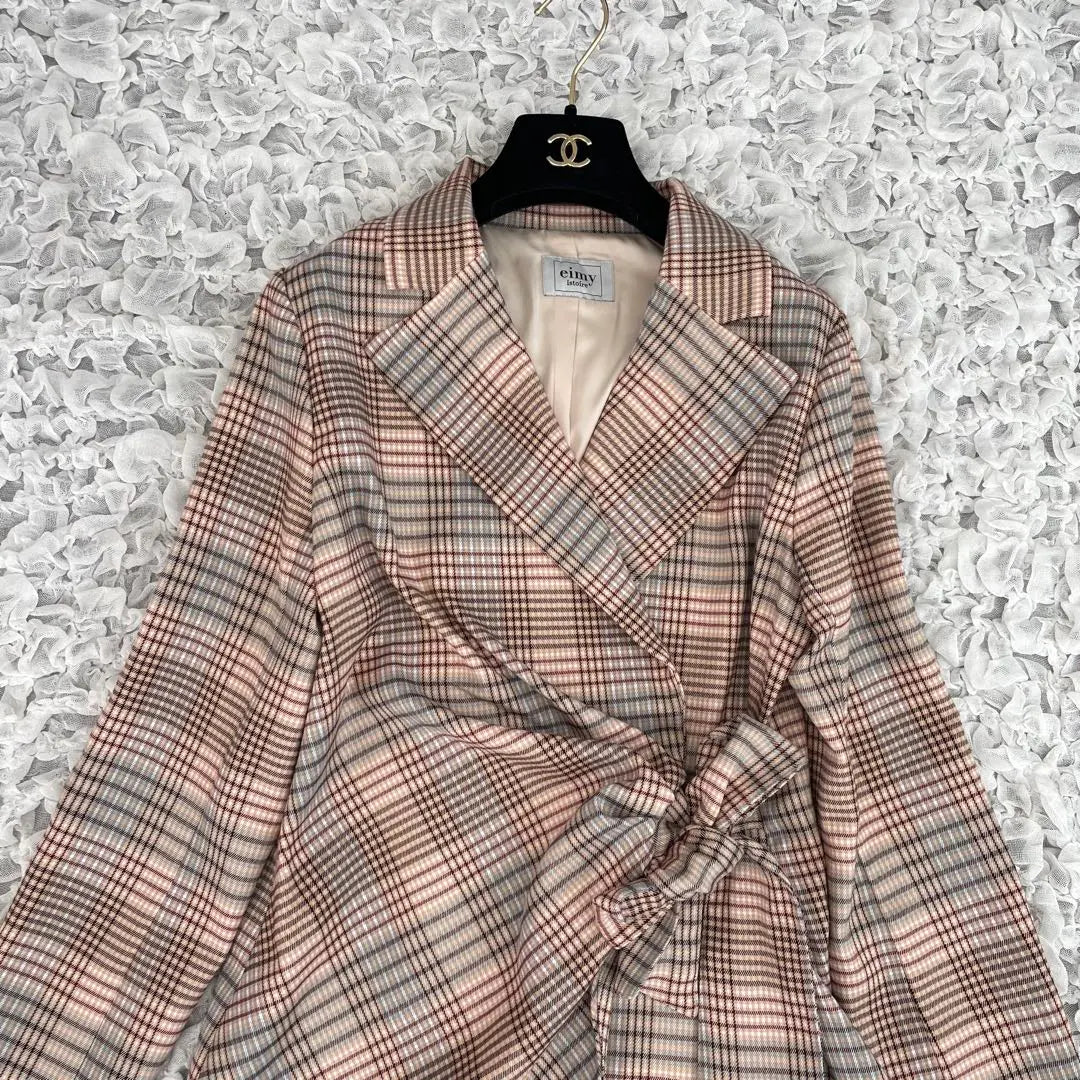 Amy East Whirl Spring Check Cashcoeur Jacket Regular Price 18,000