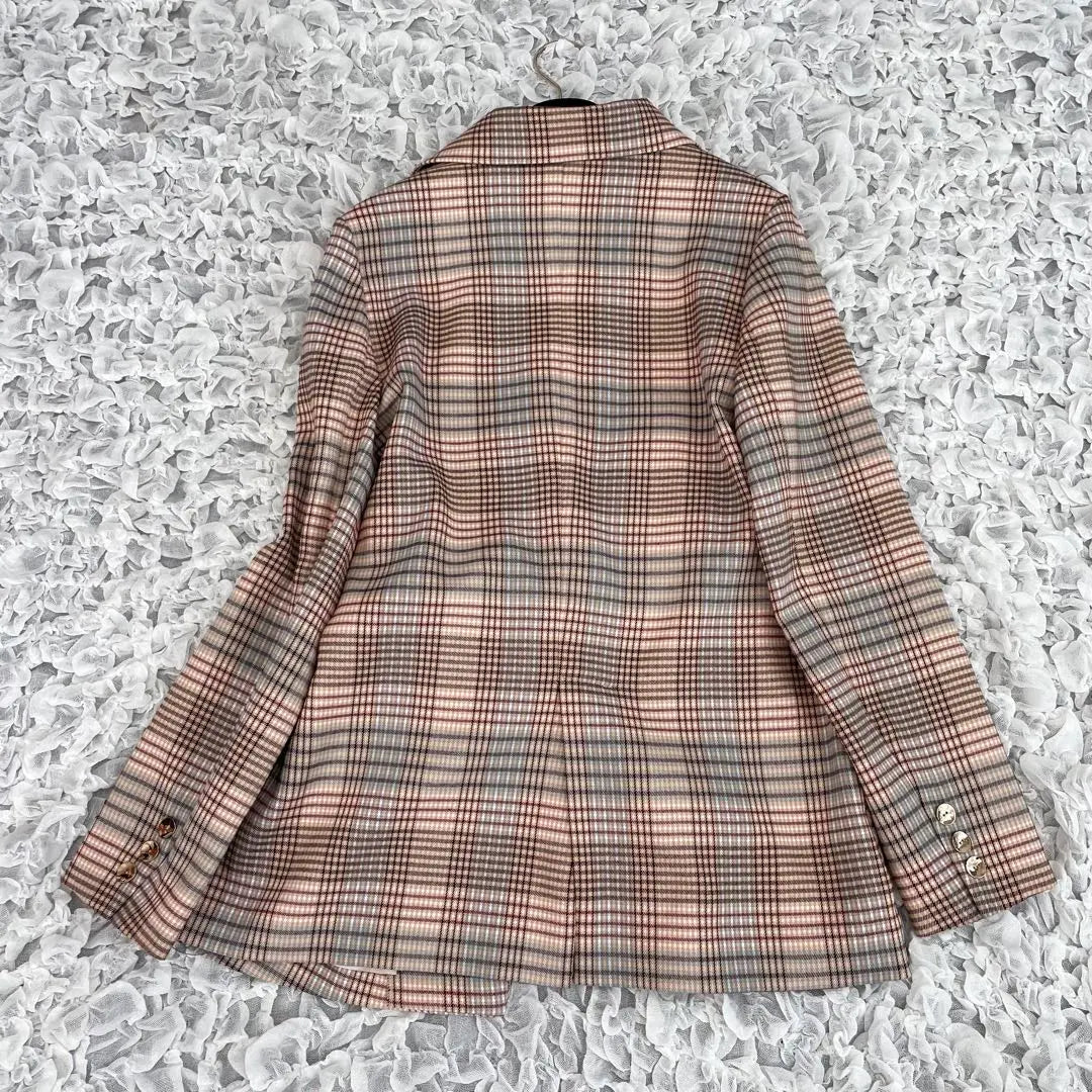 Amy East Whirl Spring Check Cashcoeur Jacket Regular Price 18,000