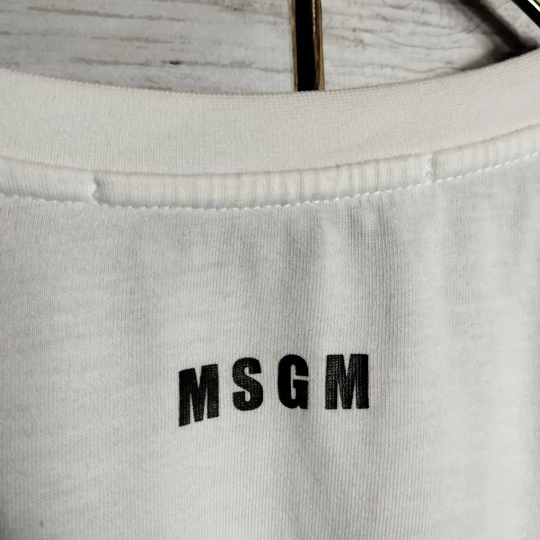 Geki Kawa! MSGM Buck Logo Frill Cut Sort Tops Immediate Sale