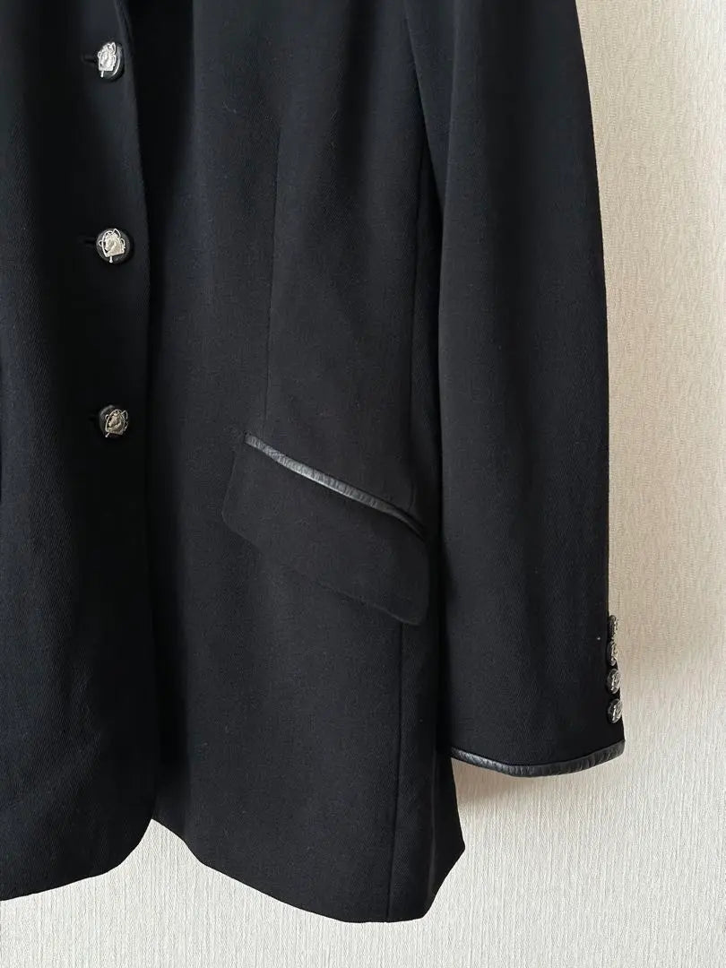 Ralph Lauren 90s Leather Wool Jacket