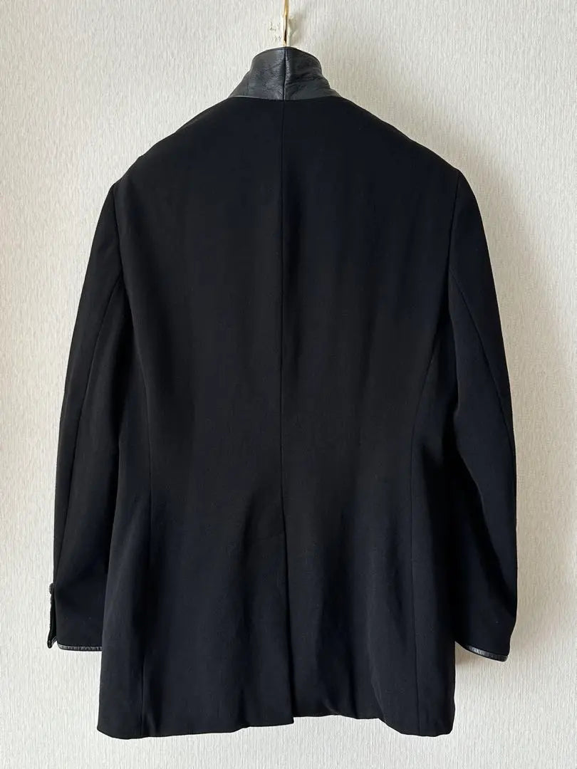 Ralph Lauren 90s Leather Wool Jacket