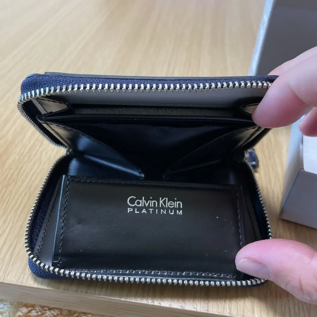 New, unused Calvin Klein Coin Case, Coin, Navy