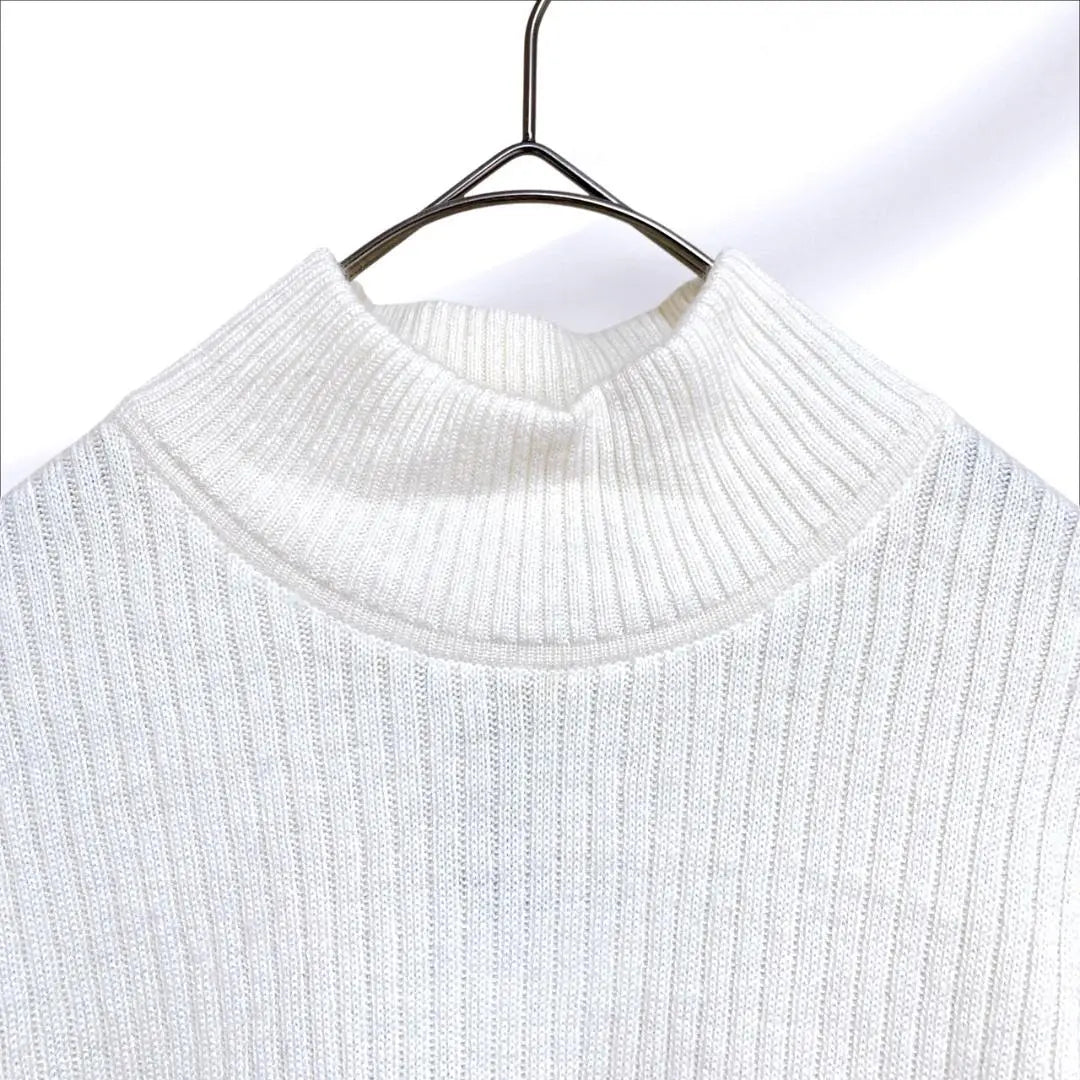 HARDY AMIES SPORT High-neck knit long sleeve white M women's