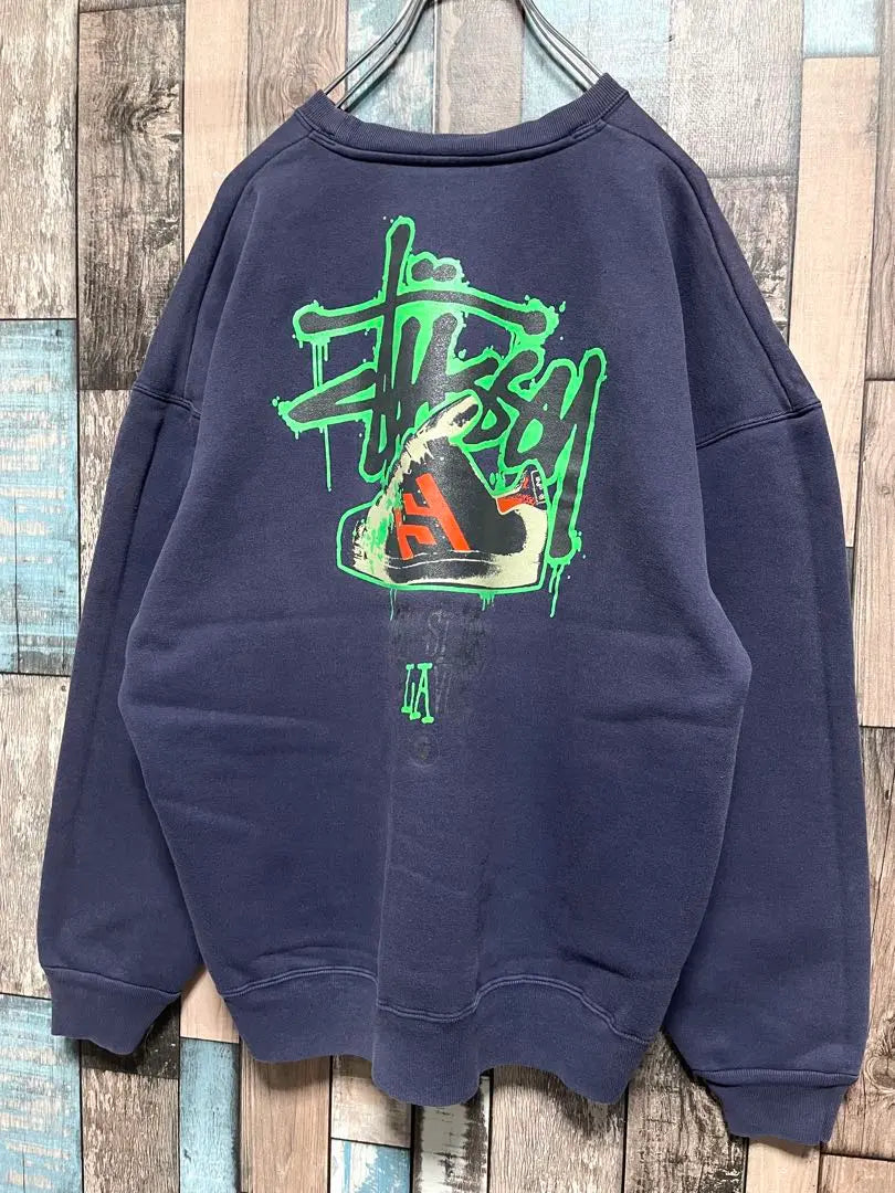 No price reductions available Navy tag made in USA 90s STUSSY sweatshirt