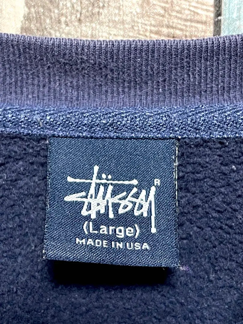 No price reductions available Navy tag made in USA 90s STUSSY sweatshirt