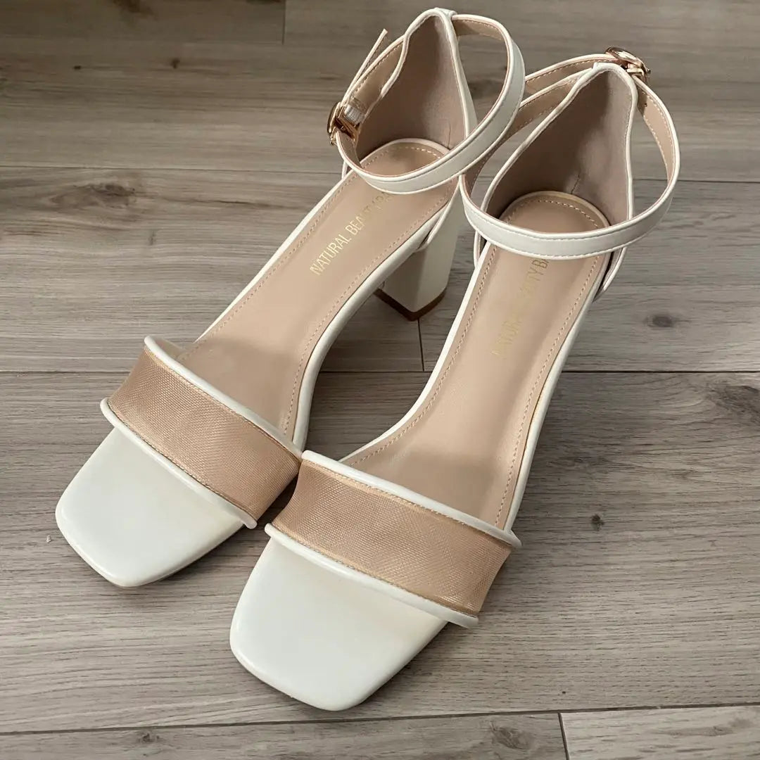 NATURAL BEAUTY BASIC Sheer Strap Sandals