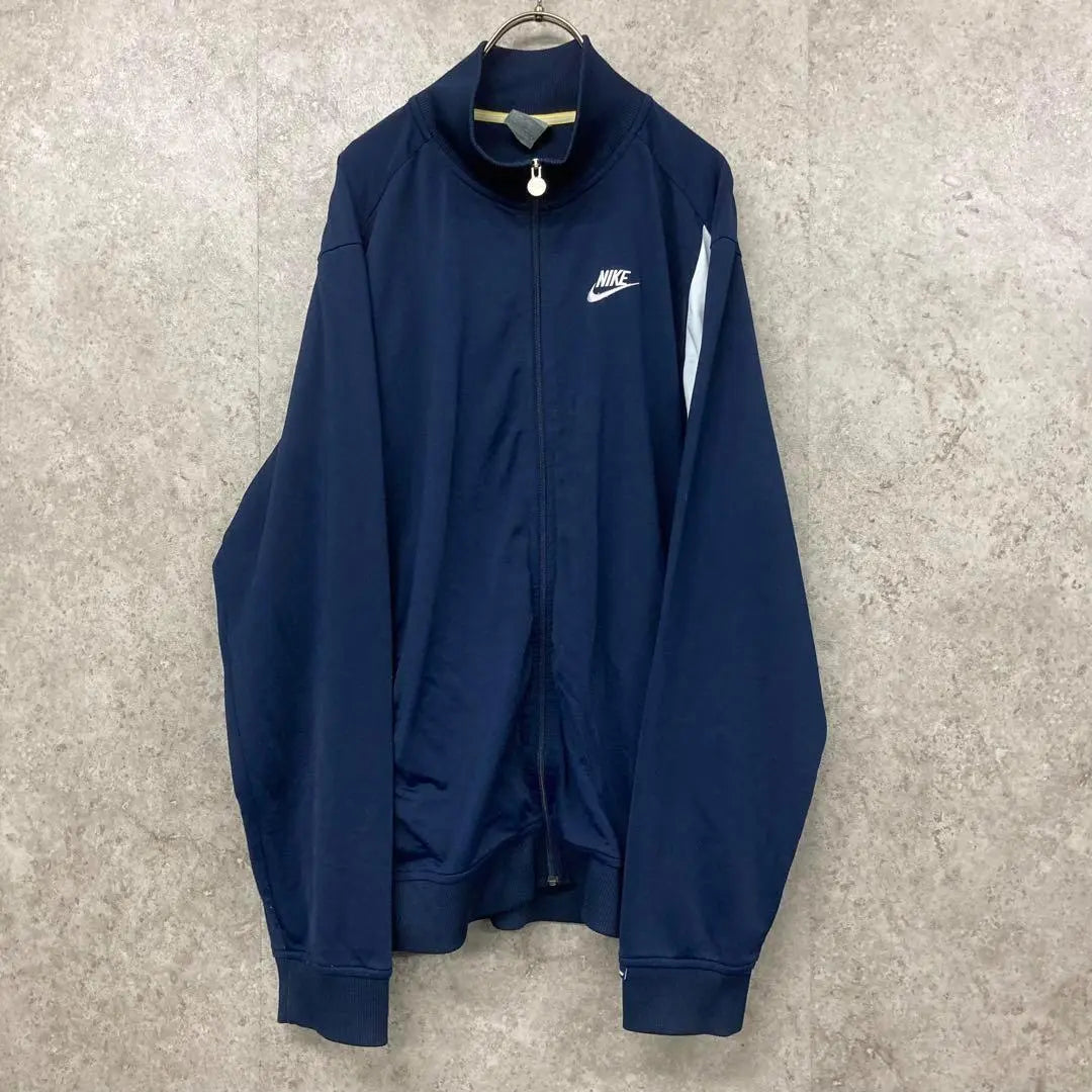 Rare Nike Swoosh Double-sided Embroidered Track Jacket/Navy/Men's XL