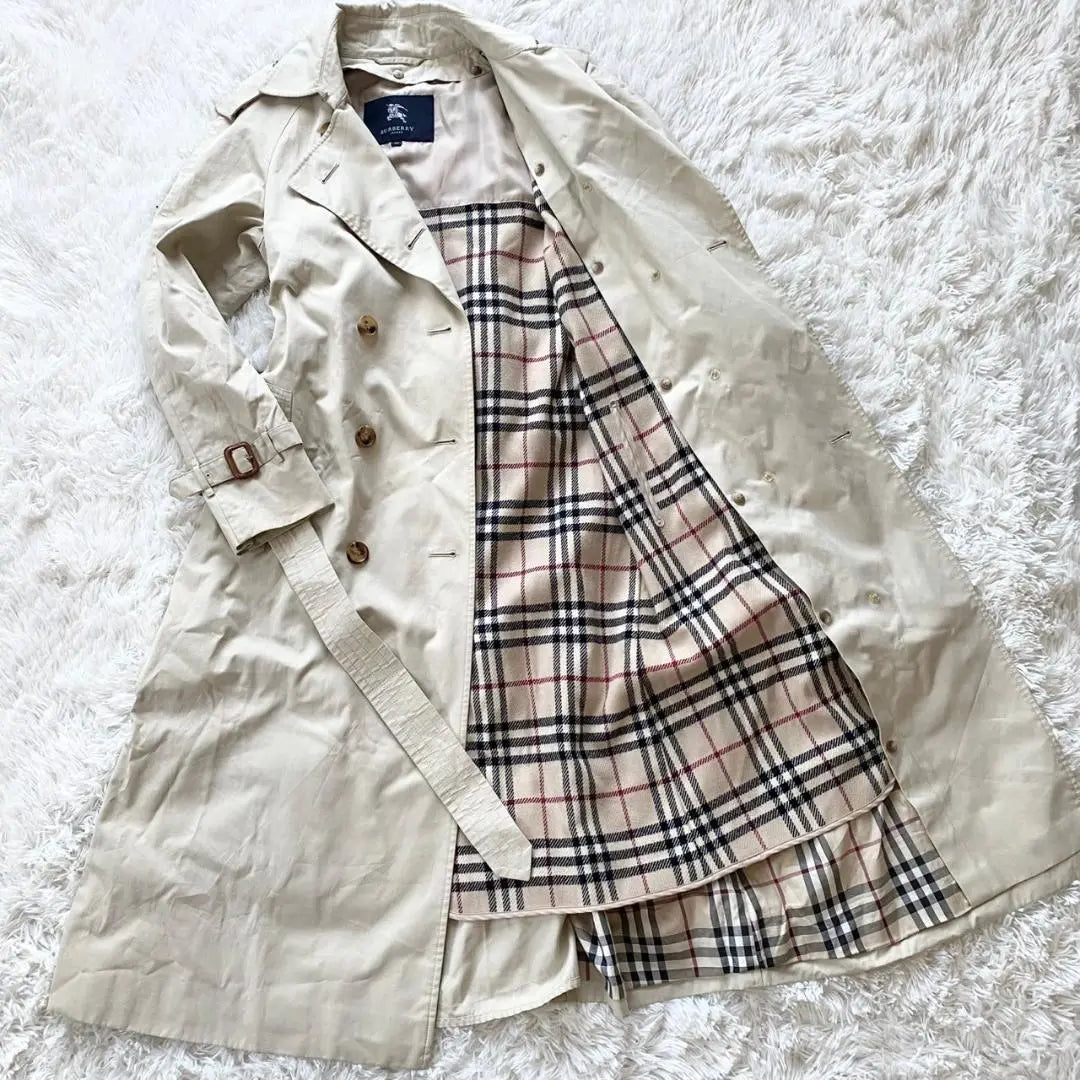 Burberry London trench coat with liner beige L Nova check