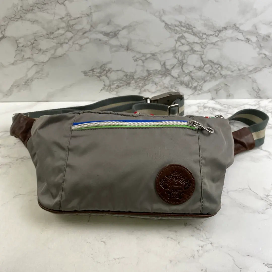 Orobianco Orobianco Nylon x Genuine Leather Leather Body Bag