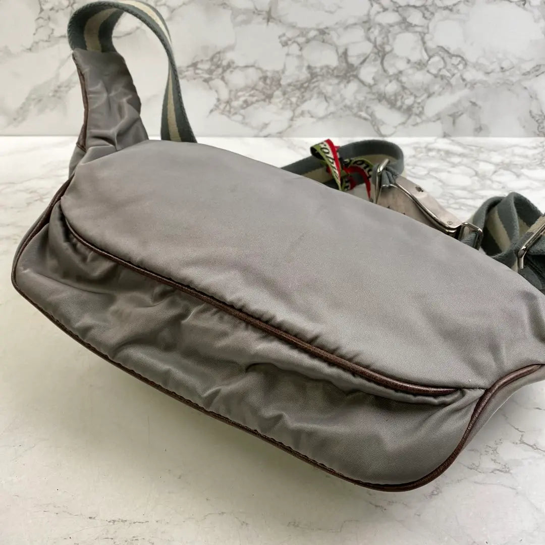 Orobianco Orobianco Nylon x Genuine Leather Leather Body Bag