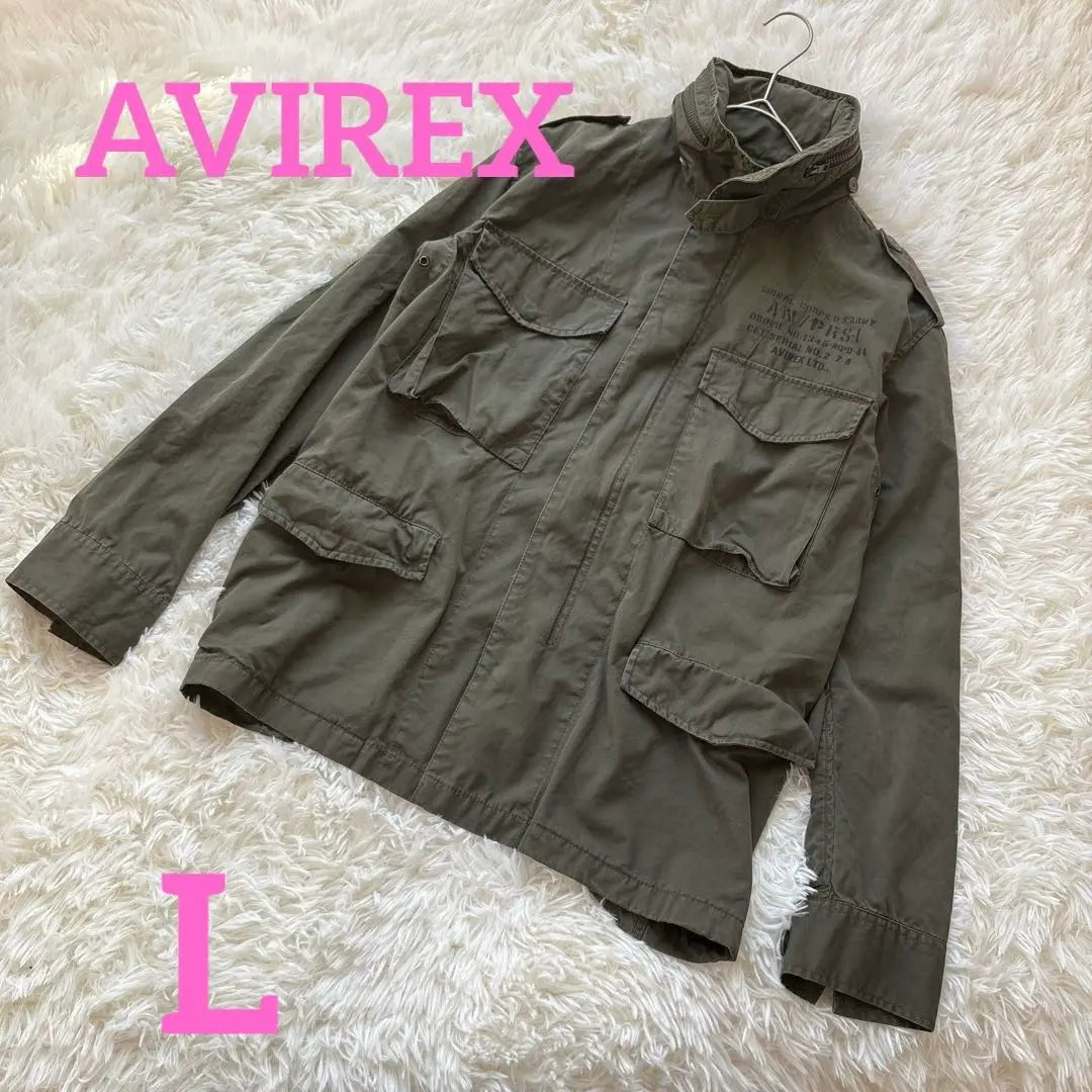 Chaqueta militar AVIREX 100% algodón con capucha, buen estado, talla L