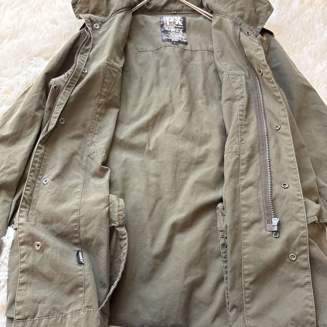 Chaqueta militar AVIREX 100% algodón con capucha, buen estado, talla L