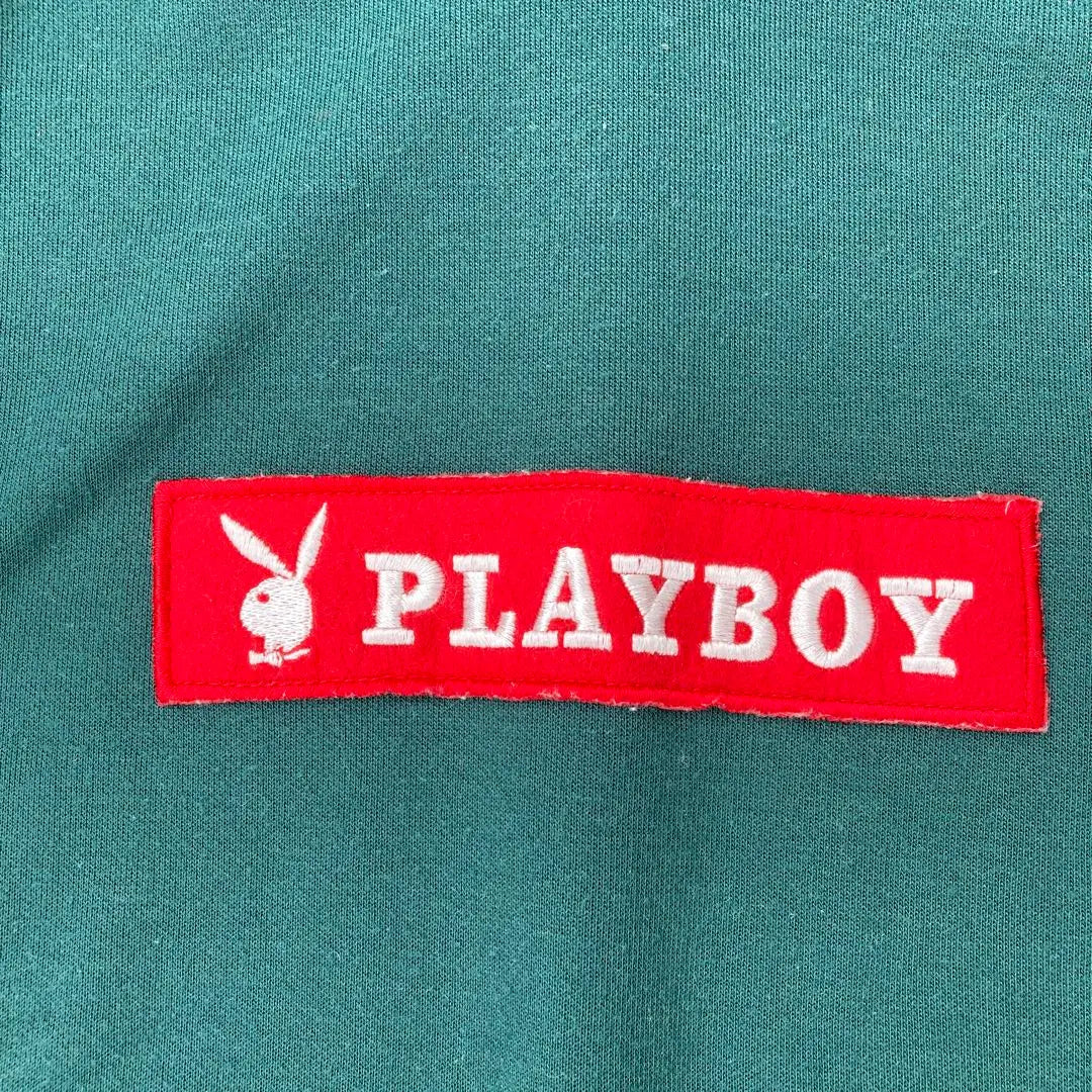 PLAYBOY sweatshirt hoodie tunic logo embroidery used clothing