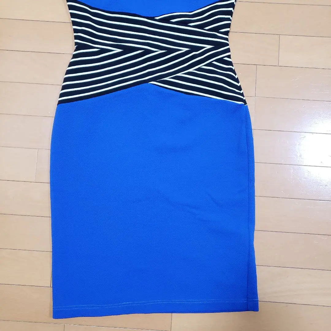 Vestido para mujer, azul, esposas, ajustado, ropa de competición, bonkyubon