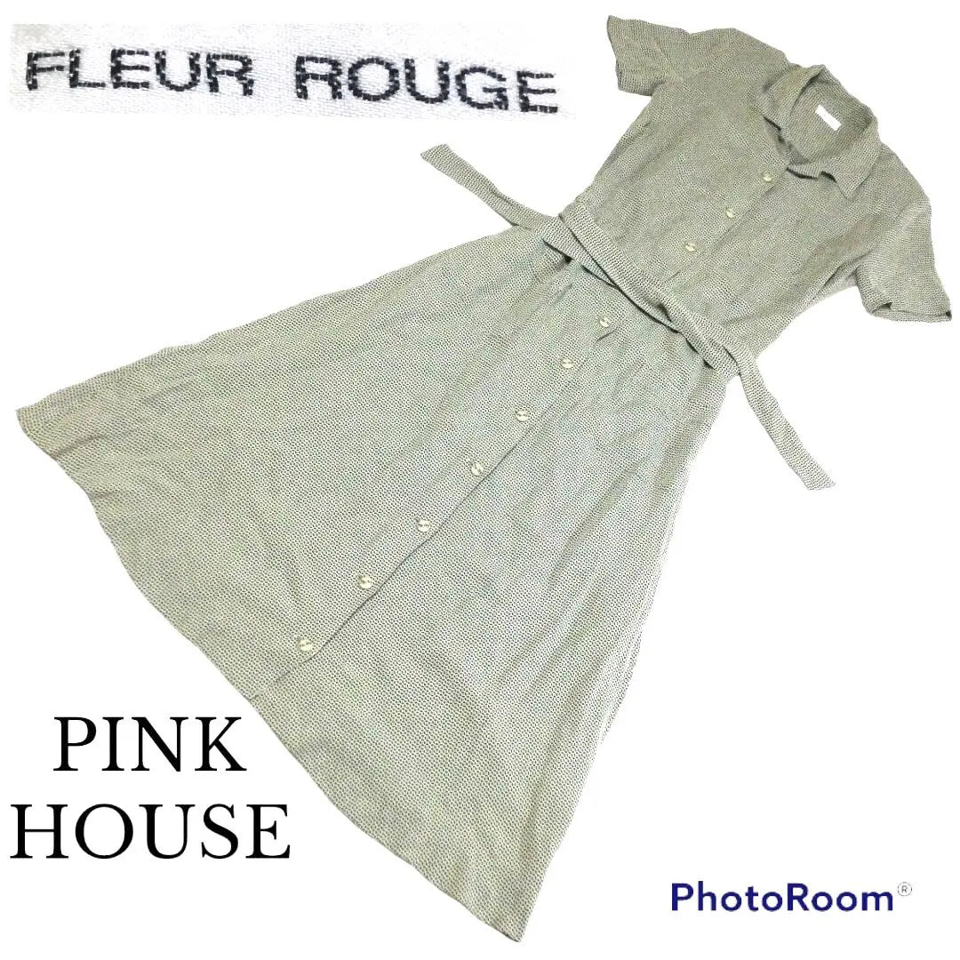 PINK HOUSE Series Pink House Long Dress Retro Vintage