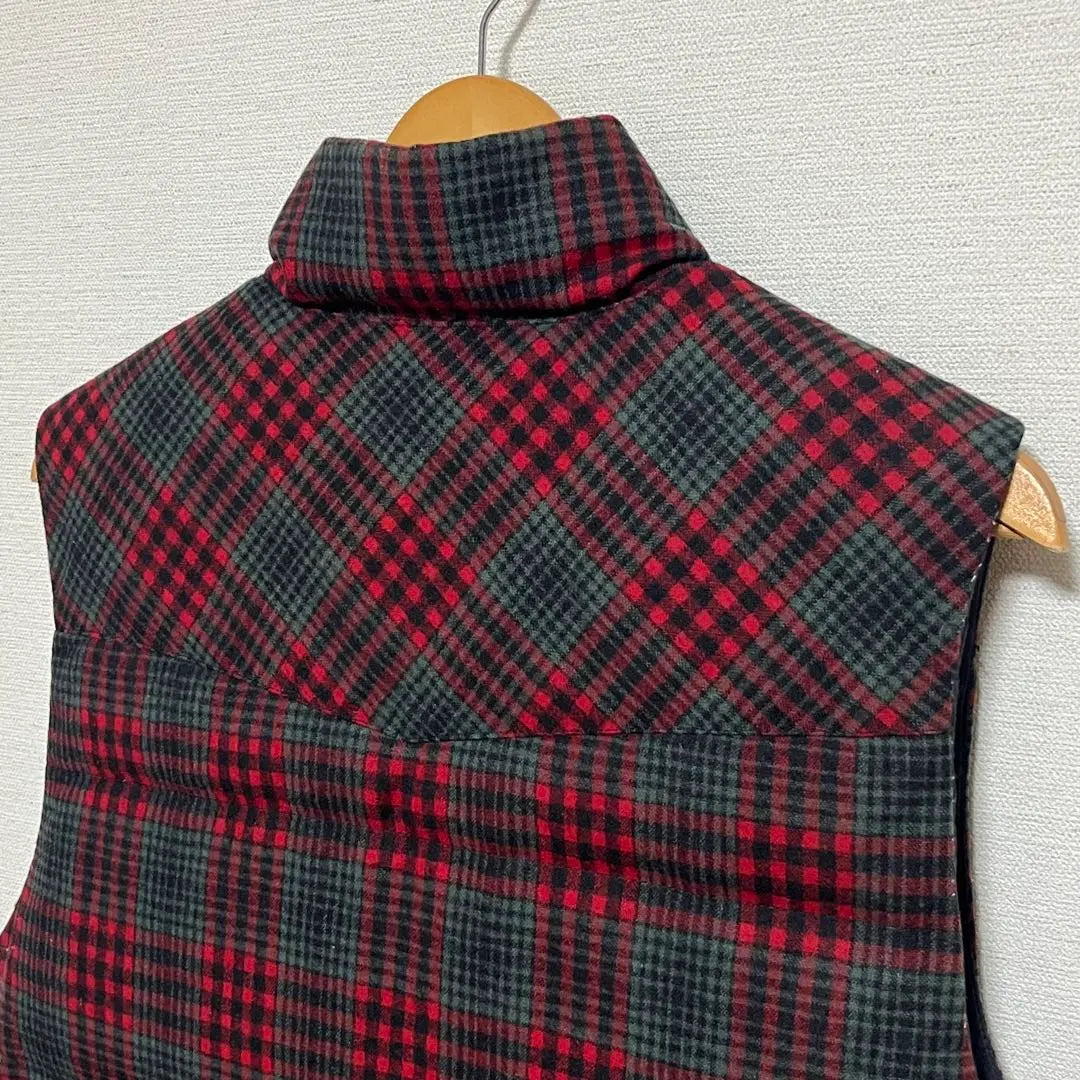 PENDLETON Down Vest Thick Wool Check