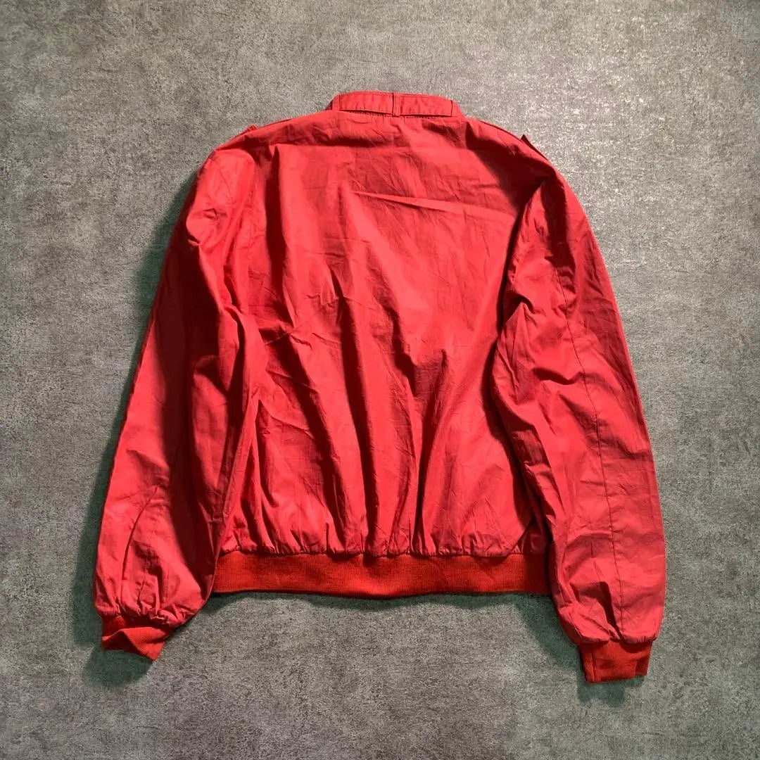 [Vintage] Chaqueta con cremallera, roja, cinturón, ropa usada, usada6AS2 | 【ヴィンテージ】ジップアップジャケット 赤 ベルト 古着used6AS2