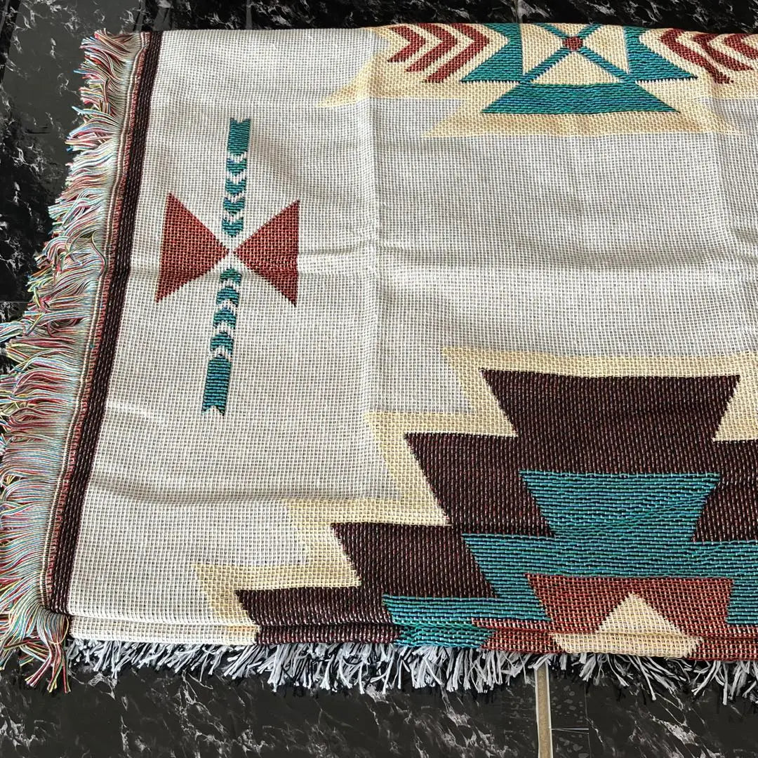 Alfombra Mat, Manta, Exterior, Camping, Ortega, Kilim, Blanco, Nuevo