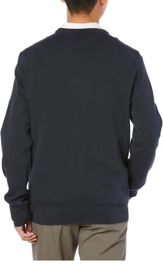 S [Amazon Essentials] Sweater V-neck Men's Black