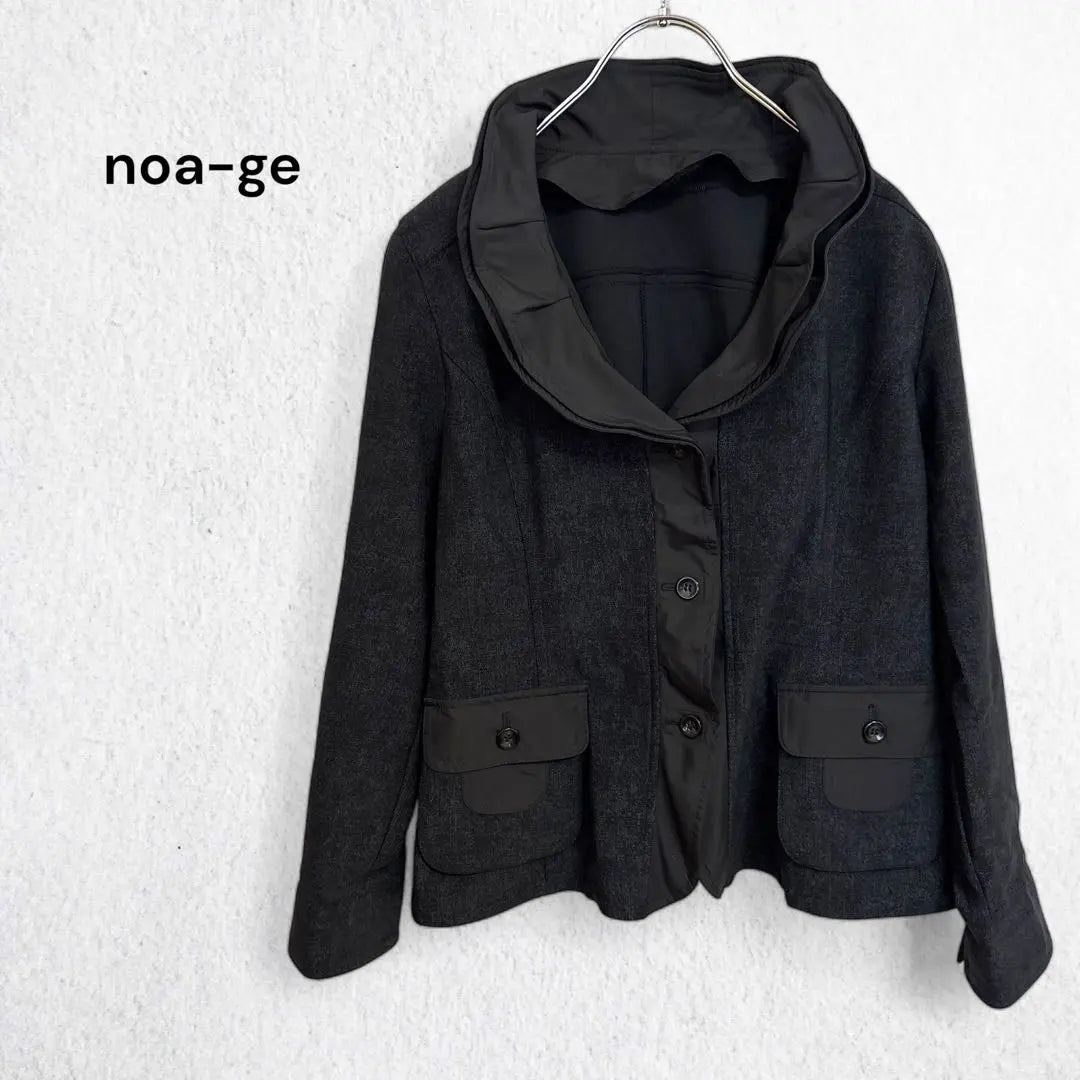 noa-ge Noaje Shawl Collar Jacket Stylish Elegant Women's Clothing M