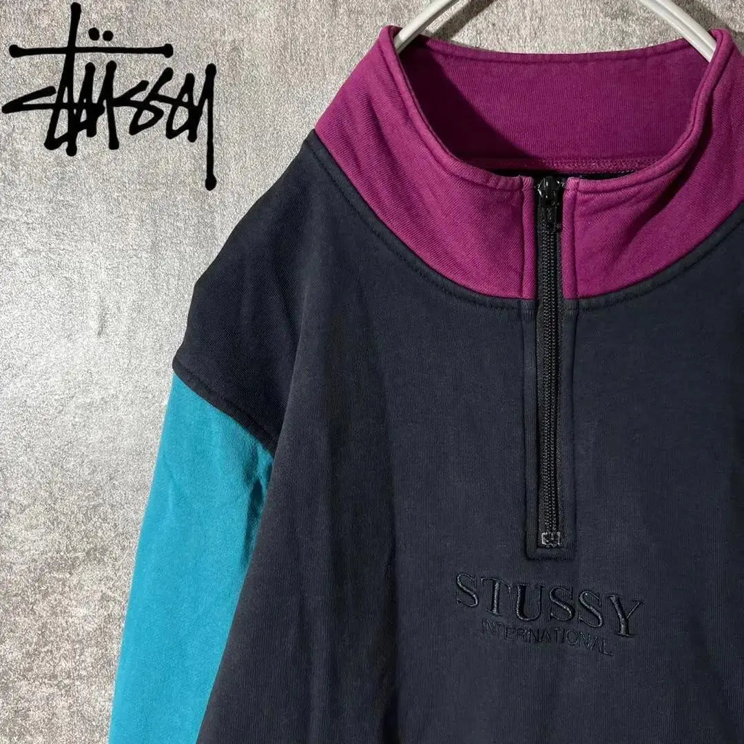 [Popular] Stussy Hard Zip Wettake Simple Logo Simple ◎ Color