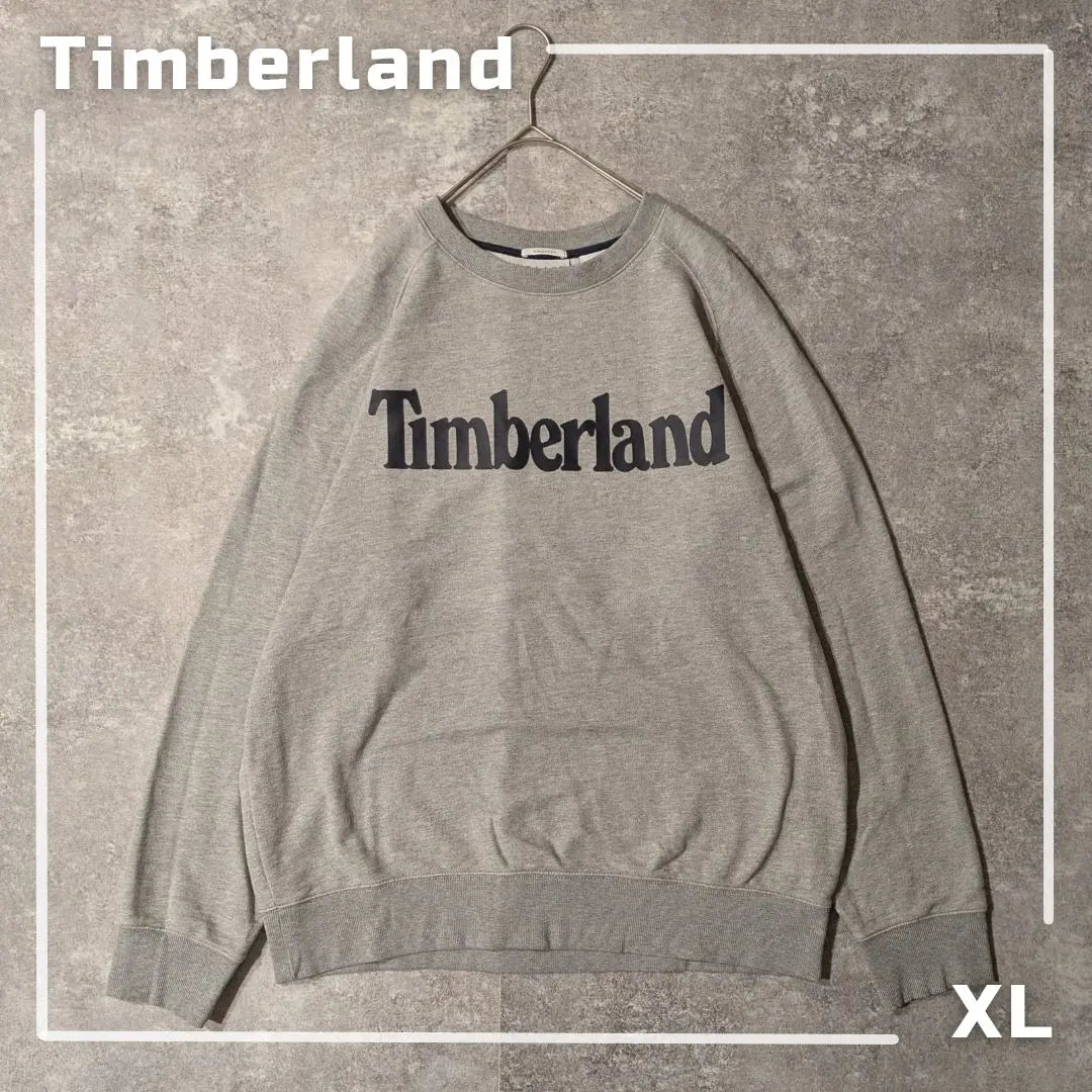 Timberland Grey Sweatshirt XL Normcore Big Logo Old-wear