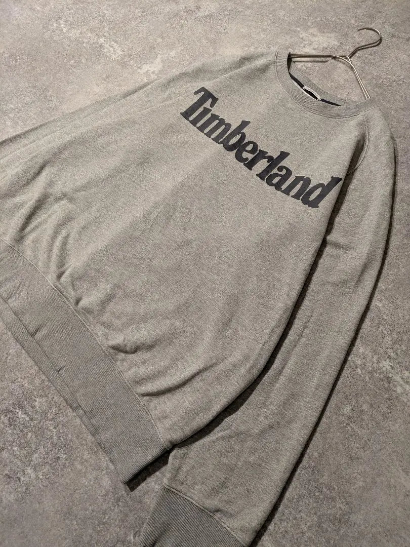 Timberland Grey Sweatshirt XL Normcore Big Logo Old-wear