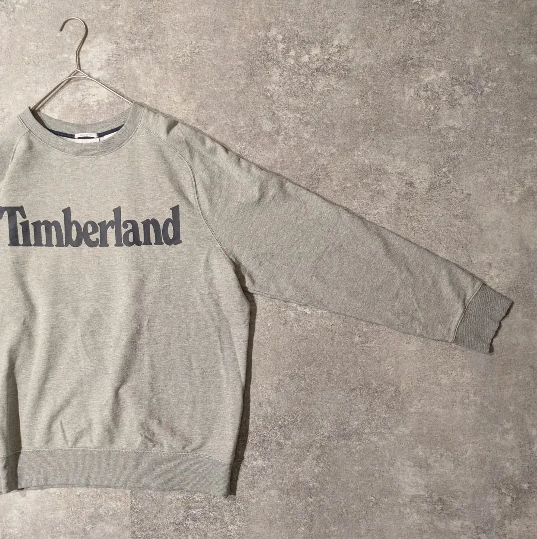 Timberland Grey Sweatshirt XL Normcore Big Logo Old-wear