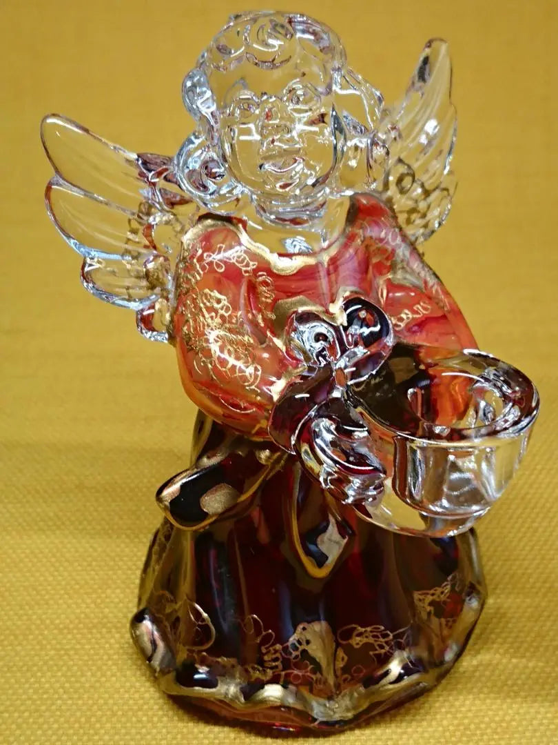 [Good condition] Doll Angel Murano Glass Ornament Interior Crafts Artwork A3151