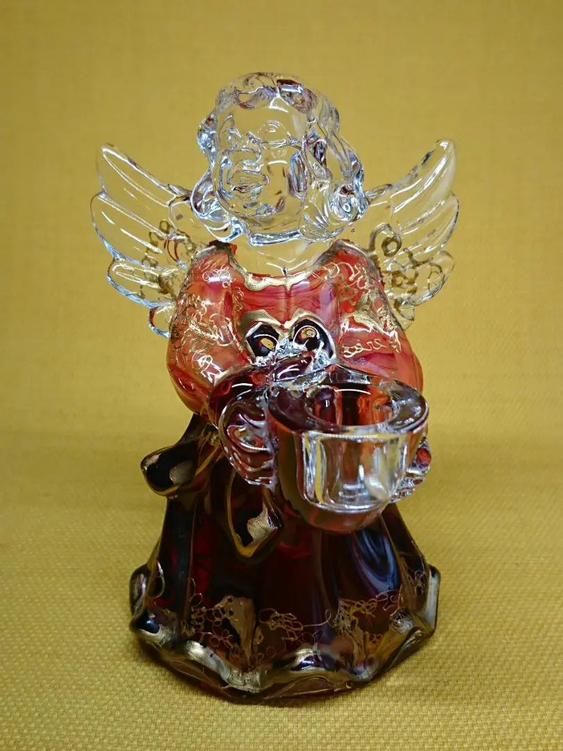 [Good condition] Doll Angel Murano Glass Ornament Interior Crafts Artwork A3151