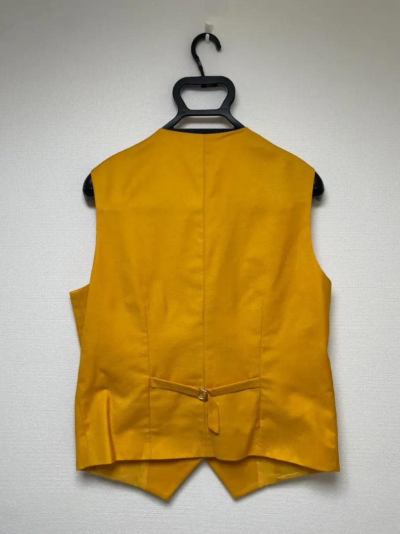 Mustard Yellow Suit Jacket Vest Men's Wedding After Party