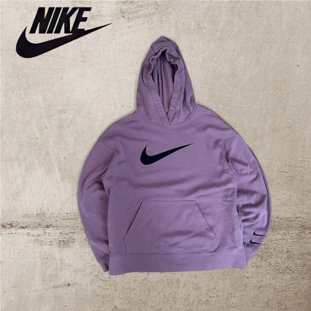 [Nike] Big Swush Logos Wet Parker Foody Purple Purple Yuru Dadbo