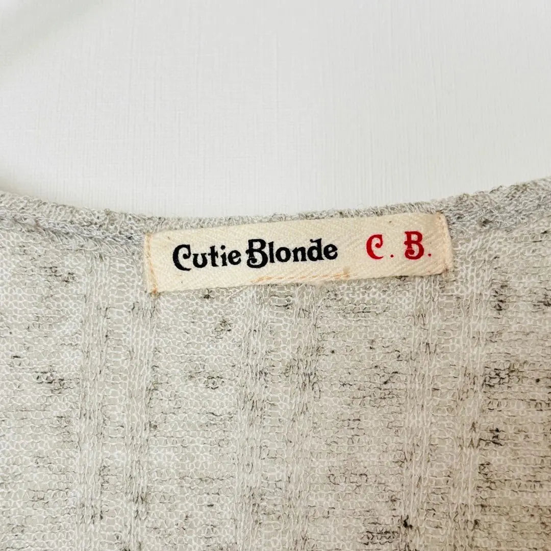 5317 Cutie Blonde Light Knit Cardigan Buttonless Rust Cute Cute | 5317 キューティーブロンド 薄手ニットカーディガン ボタンレス 無地 可愛い